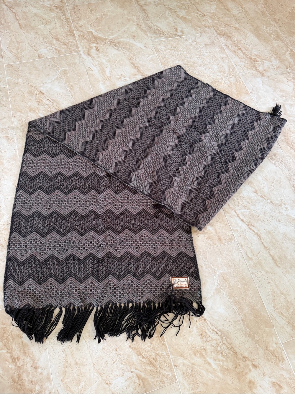Made in Peru alpaca scarf fall winter cozy